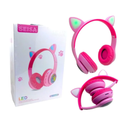 AURICULAR BLUETOOTH CON OREJA DE GATO Y TARJETA EJ-P66M
