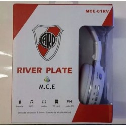 AURICULAR BLUETOOTH C/MICRO SD Y RADIO FM C/AUX RIVER PLATE / BOCA JUNIORS