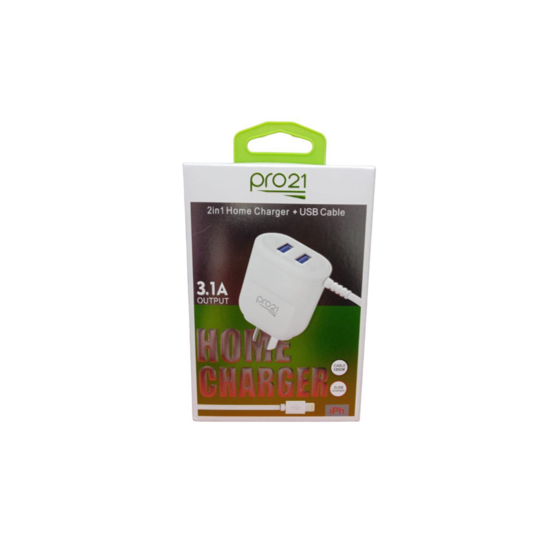 Cargador PRO21 P-31 Iphone 3.1A Cargador PRO21 P-31 Iphone 3.1A