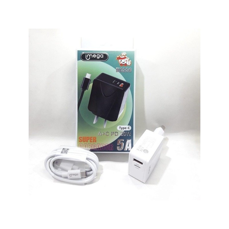 Cargador Imega MG559 5A Tipo-C Cargador Imega MG559 5A Tipo-C