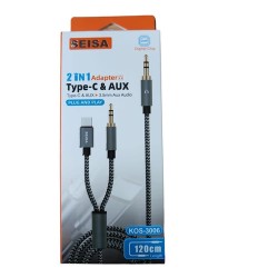 Cable tipo c - aux a 3.5mm aux audio seisa KOS-3006