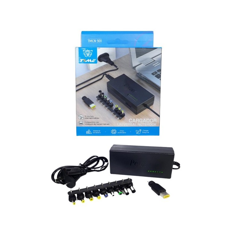 Cargador universal Notebook Time TMCN-901 Cargador universal Notebook Time TMCN-901