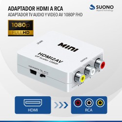 Adaptador HDMI-RCA 1080P Suono 2648-49-CH