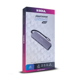 Adaptador Usb-C 5en1 Soul ADAP-5EN1C