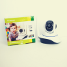 Camara Wifi P2p Hd 720p Audio Motorizada Vigilancia Nocturna Color Blanco