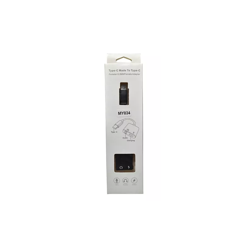 Adaptador carga y audio Tipo C MY034