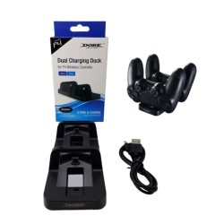 Cargador Base Dual Joystick Ps4 Slim/pro Inalambricos Cable