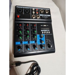 Mezclador en vivo de 4 canales procesador de efecto incorporado modelo F-4A mezcla de audio profesional