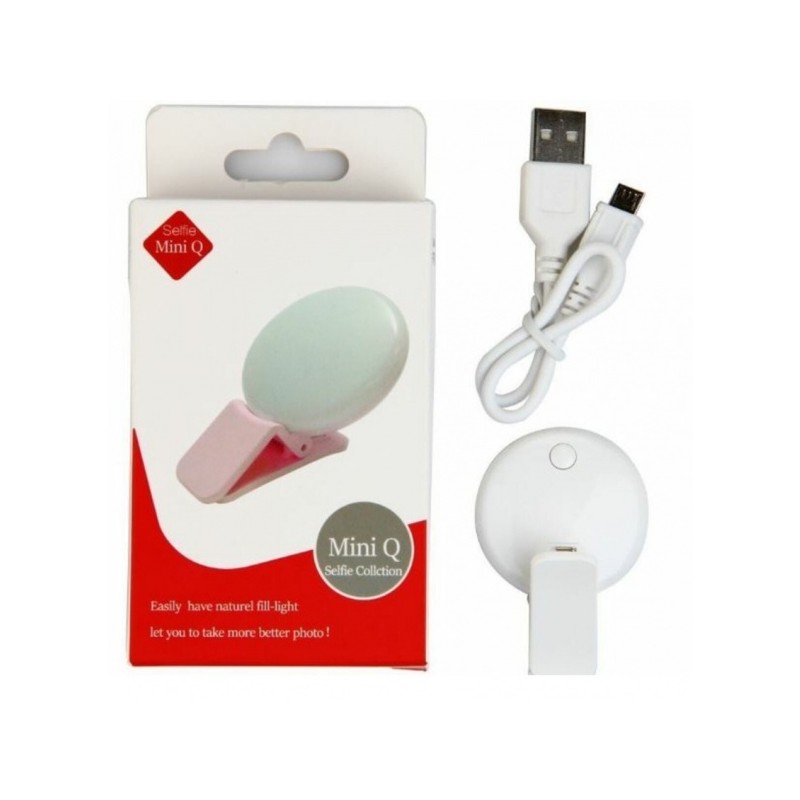 Aro Luz Led Selfie Miniq Portatil Clip Para Celulares Aro Luz Led Selfie Miniq Portatil Clip Para Celulares