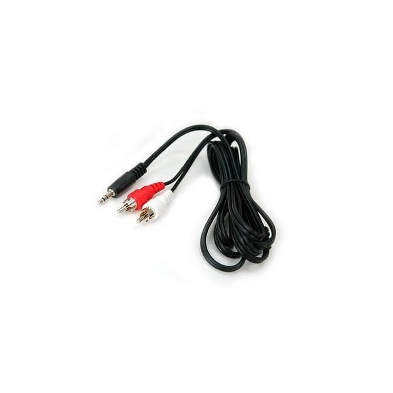 Cable 2 RCA a miniplug 1.5mts Cable 2 RCA a miniplug 1.5mts