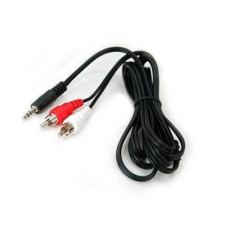 Cable 2 RCA a miniplug 1.5mts