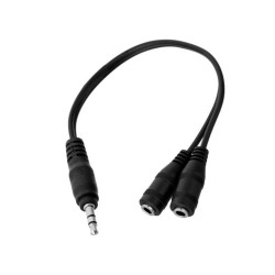 cable adaptador 2 aux a 1 aux