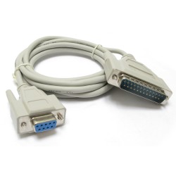 Cable Para Comandera Epson Serial Rs232 Db9 Hembra A Db25 Macho 1,5 Metros De Largo Excelente Calidad