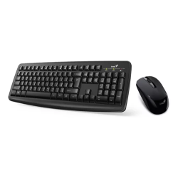 Kit de teclado y mouse inalámbrico Genius KM-8100 de color negro